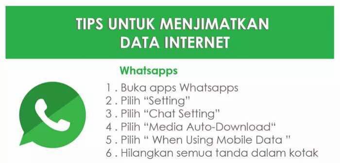 tips jimat internet whatsapp