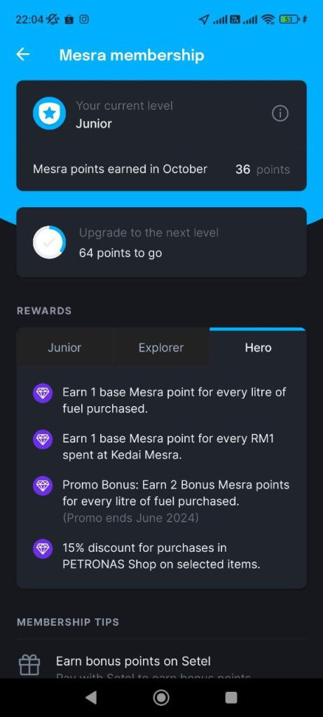 mesra setel hero